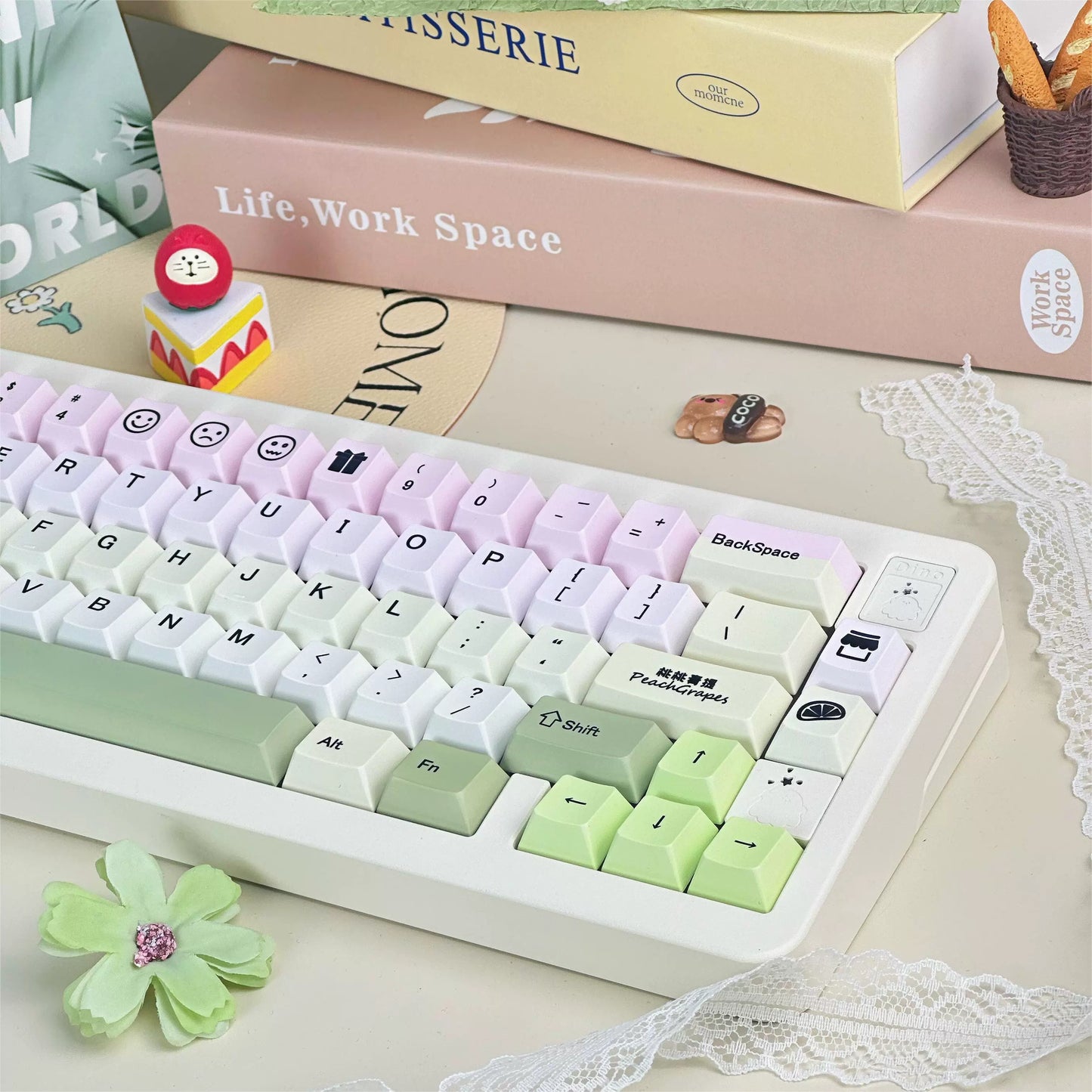 002 Peach Grape Oolong Tea Keycap Cherry Profile 139 Keys