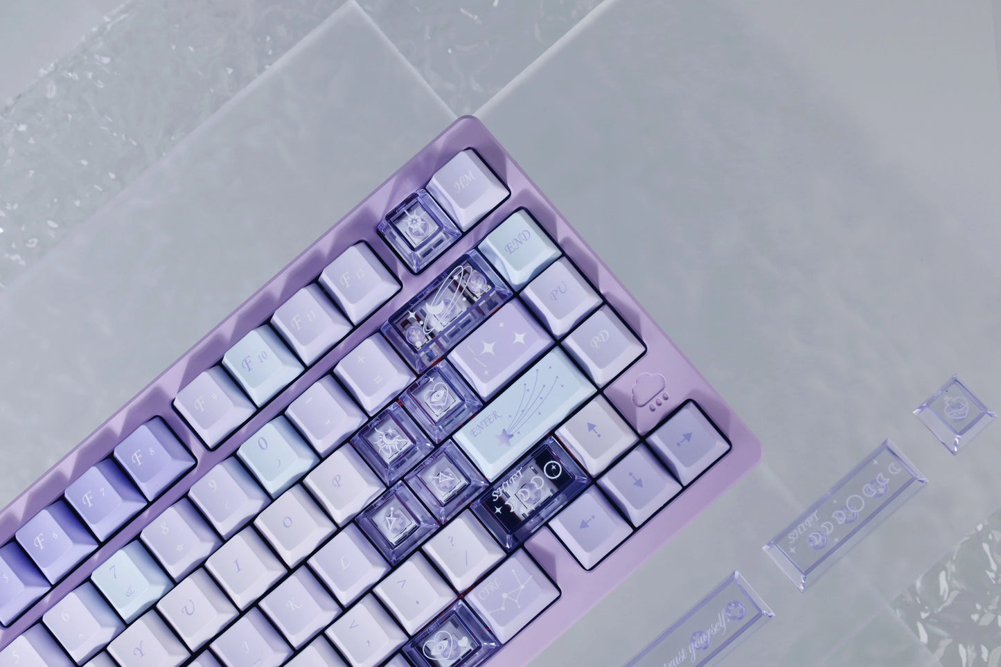 #0221 Purple Crystal Magic Lab Keycap Designed By Dorakey