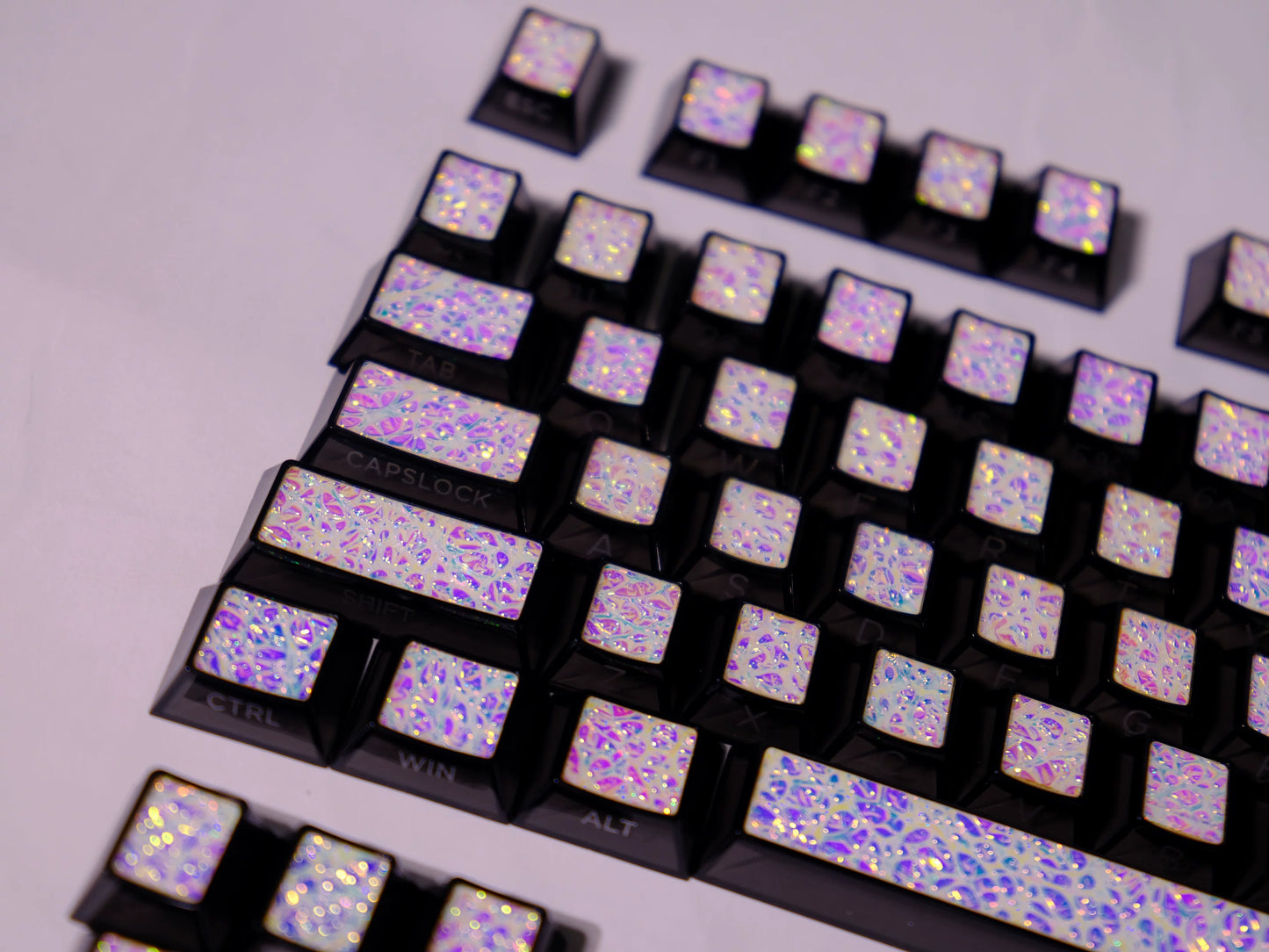#0251Metal Paint Mixing Coated Keycap Cherry Profile (Not including keyboard)