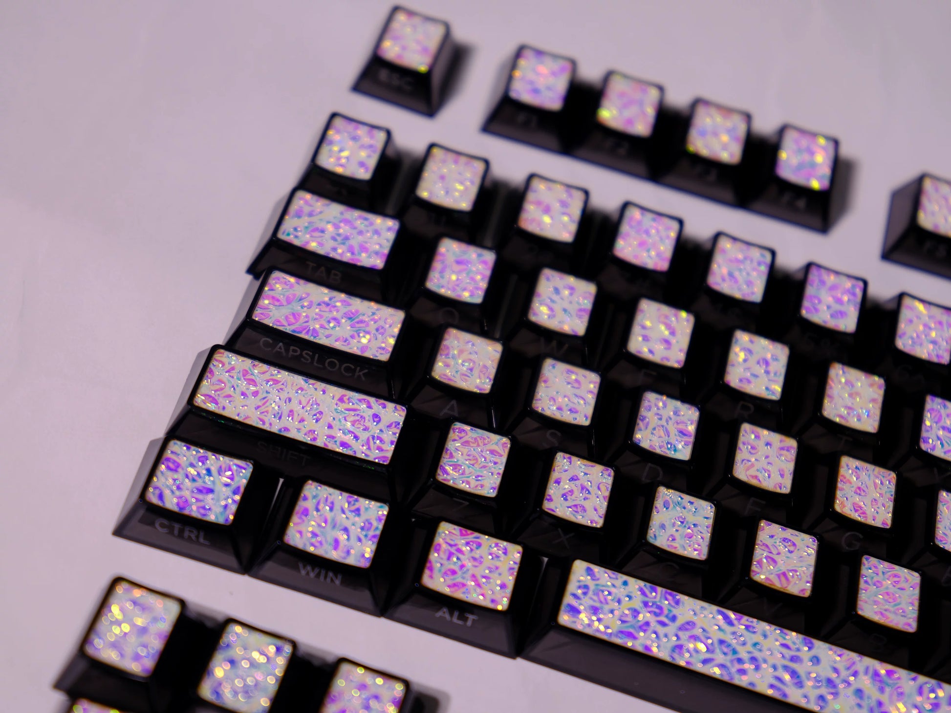PBT-Toetskapjes met metallic kleur en pokermotief, 112 toetsen in