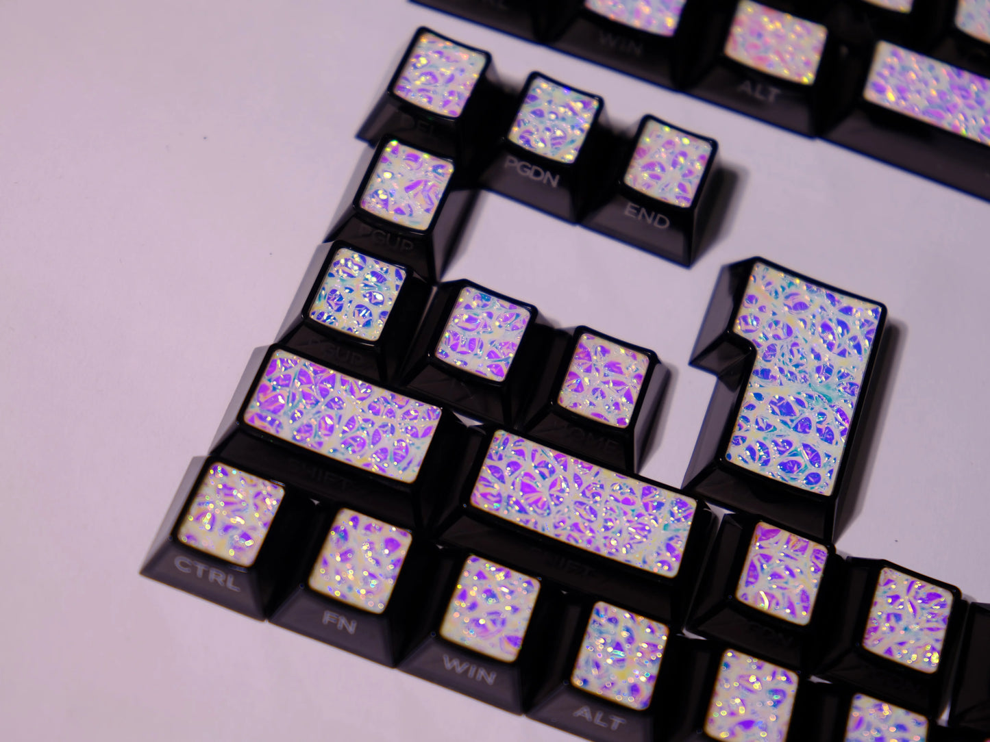 #0251Metal Paint Mixing Coated Keycap Cherry Profile (Not including keyboard)