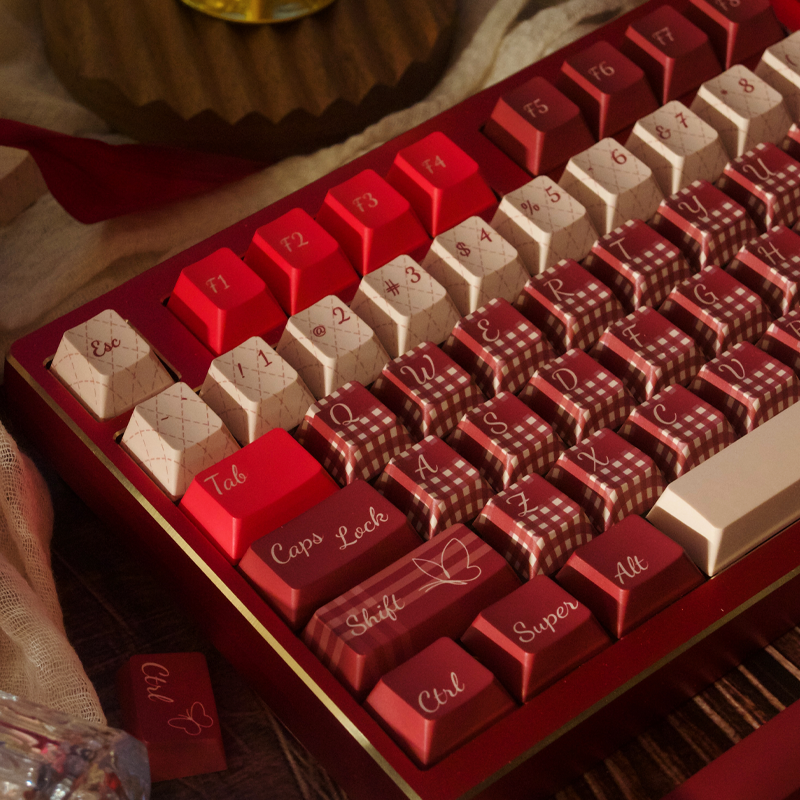 091 Dark Red Bean Nanguo 150-keys Cherry Profile Keycap