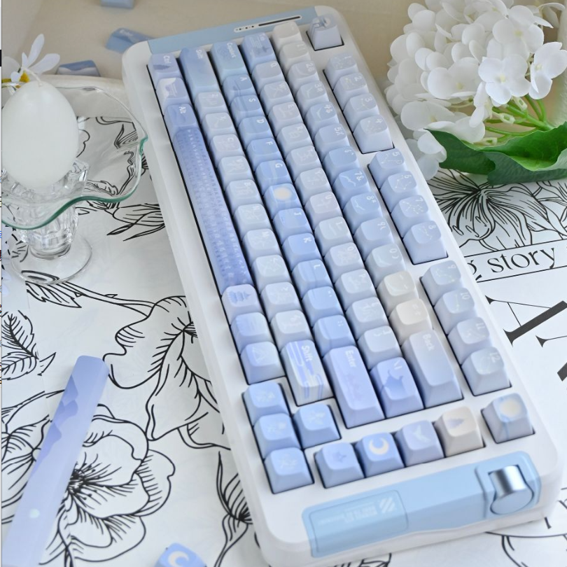 069 Pastel Blue Bai Yujing Keycap