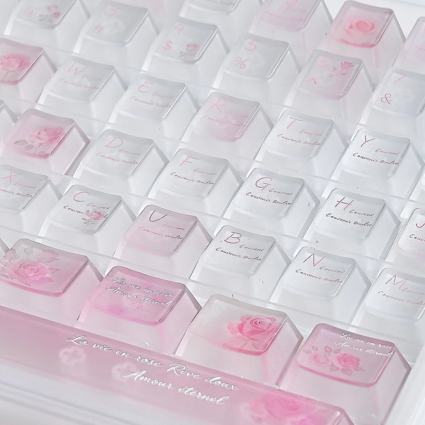 #0289 PINKROSE Misty Keycap Cherry Profile