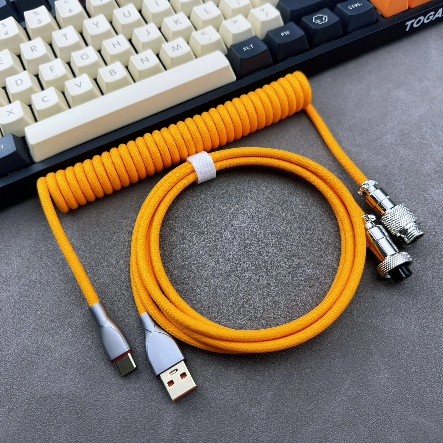 Stretchable Coiled Cable USB-C Type