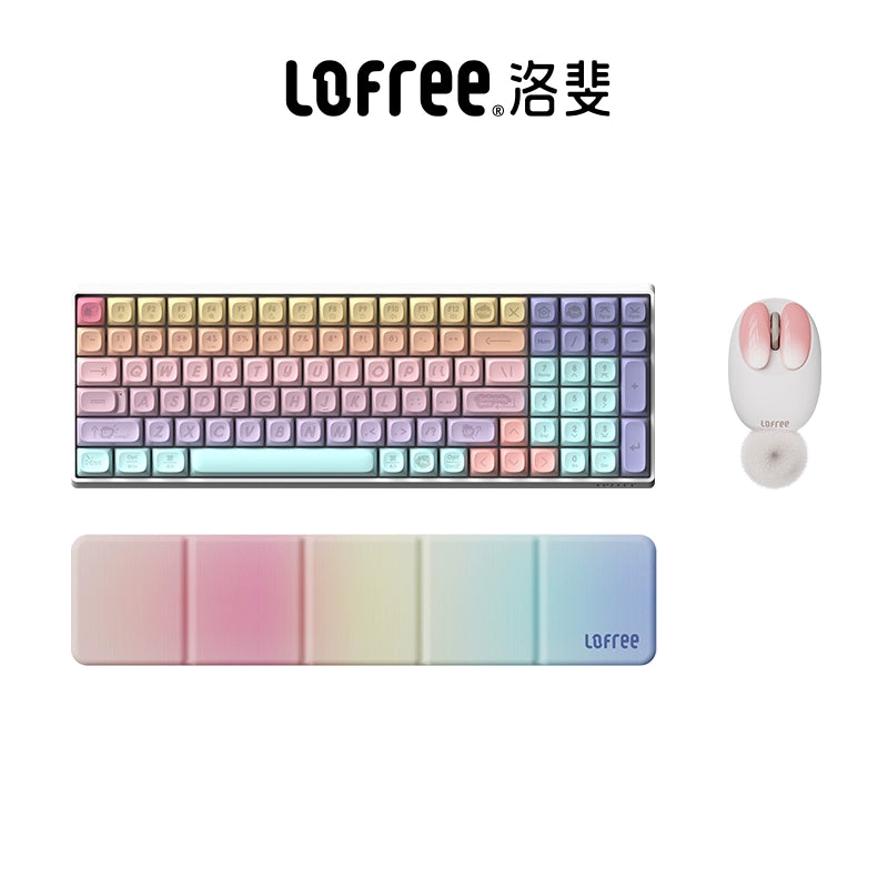 Lofree Marshmallow Red Switches Mechanical Keyboard Tri-mode Wireless Bluetooth