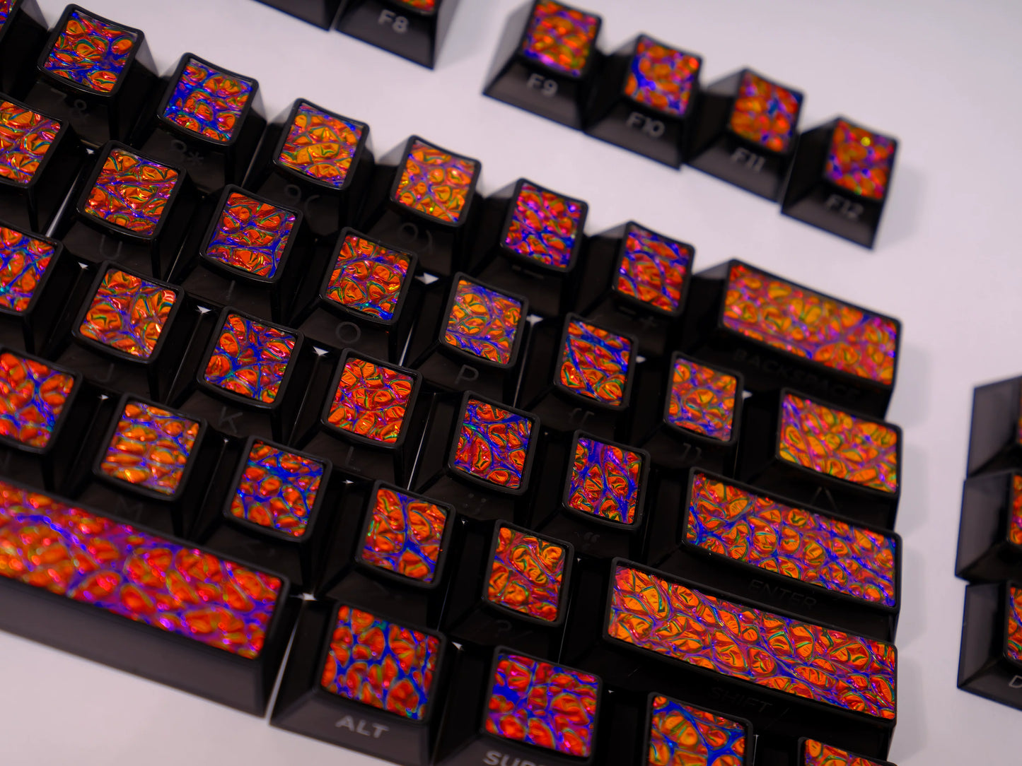 #0251Metal Paint Mixing Coated Keycap Cherry Profile (Not including keyboard)