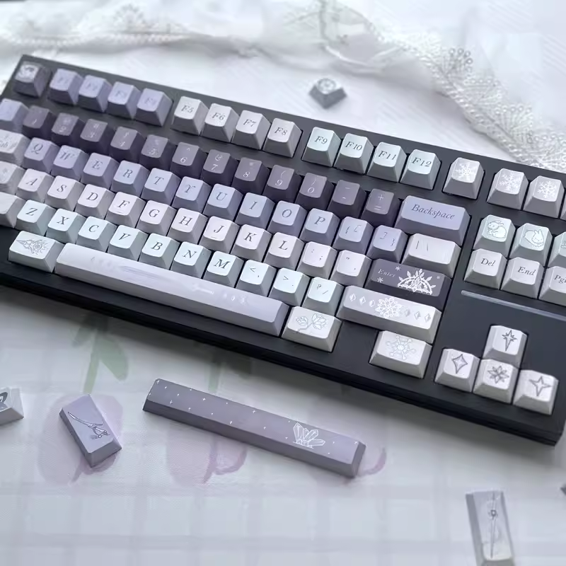 084 Blue Purple Gradual Change Naraka Bladepoint 150 Keys Cherry Profile Keycap