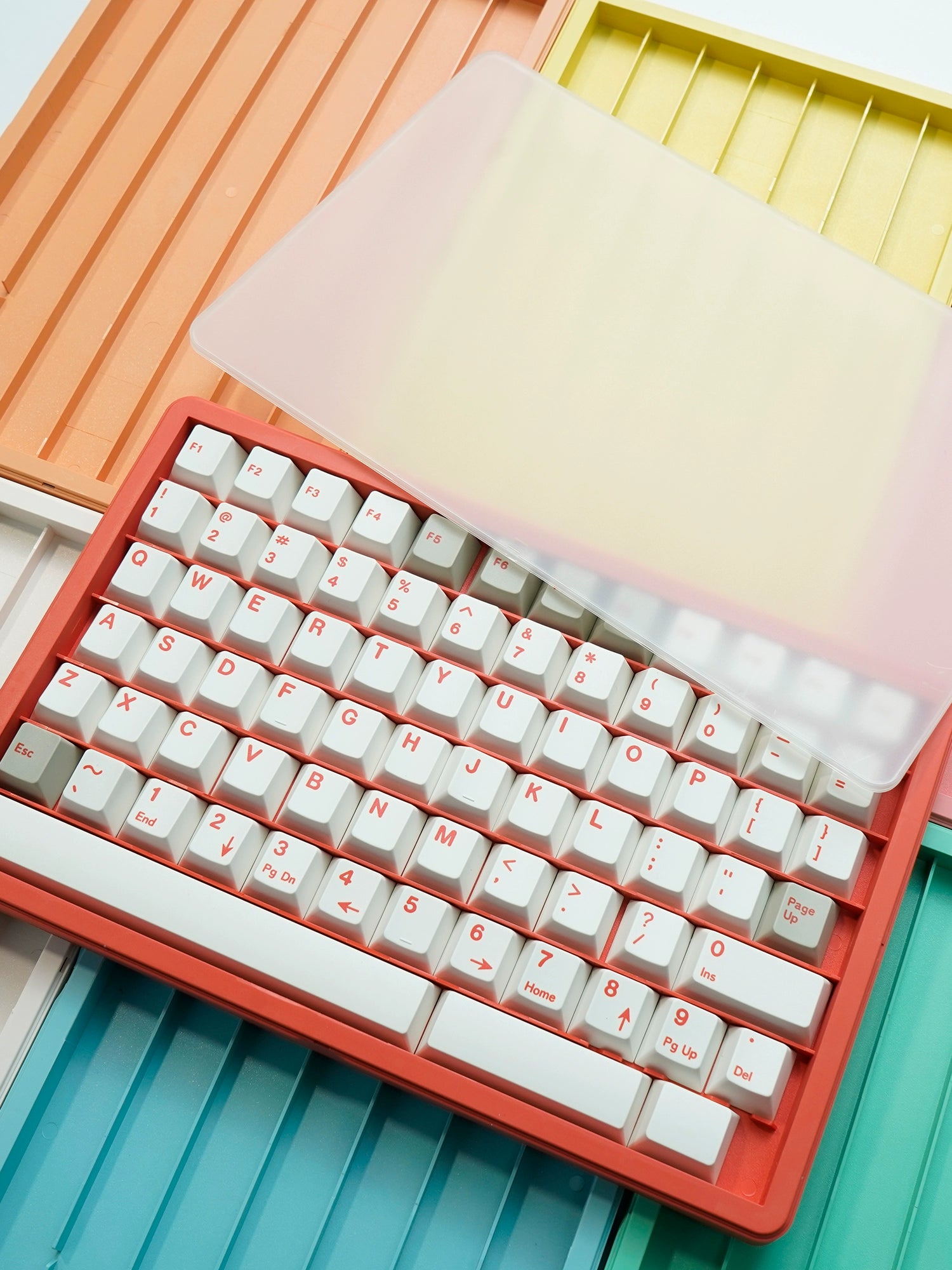 Multi-layer Stackable Keycap Organizer Dustproof Keycap Storage Displ ...