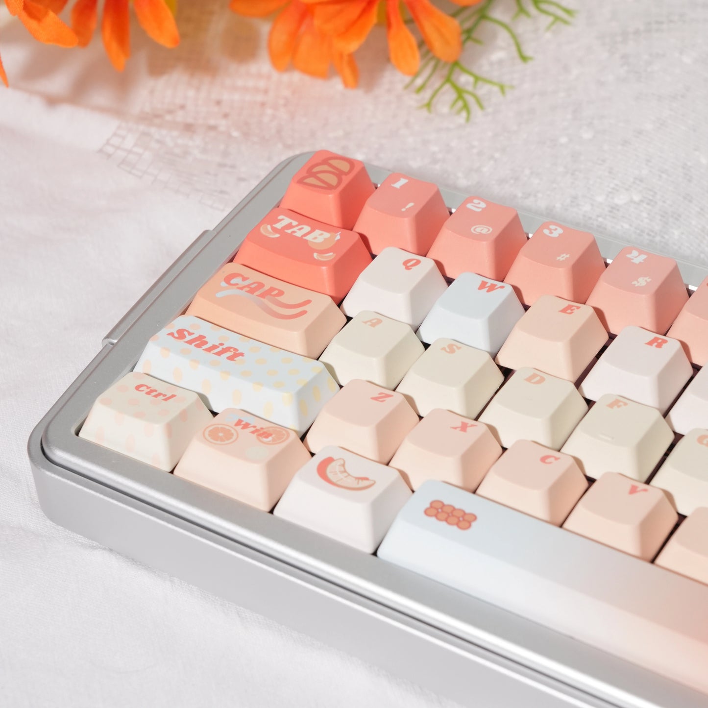 #0226 Orange Sea Keycaps designed by Endless Lab (not including keyboard)