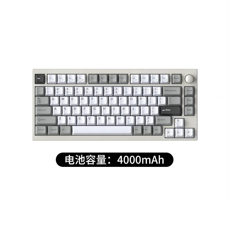 SKN Jade Bird 75 Mechanical Keyboard Wireless Three-mode Aluminum Tuotuo Custom Gasket Structure Hot Plug rgb Kit