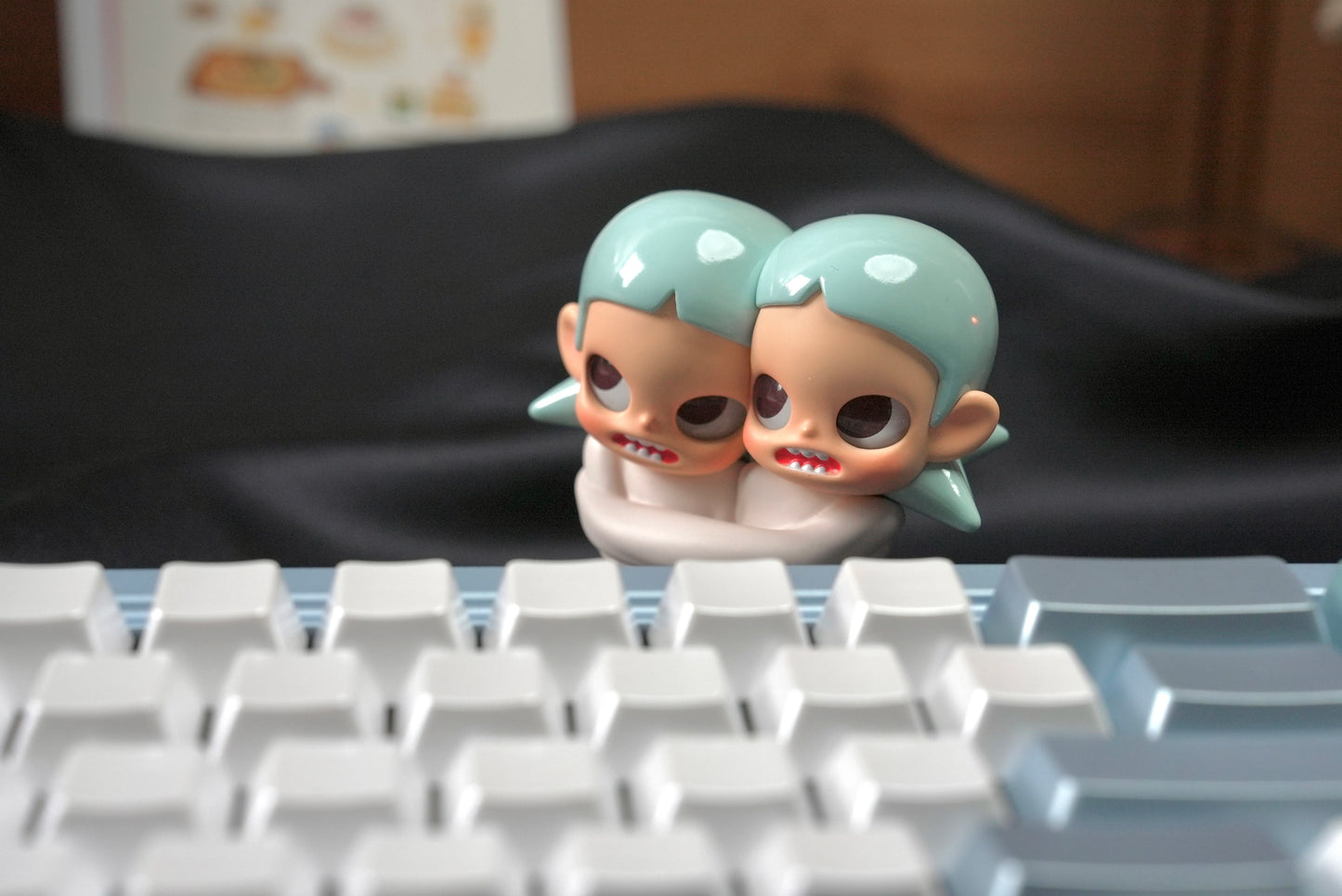 #0246 Pearl Tears Keycaps Cherry Profile Designed By Keyria Labs (not including keyboard)