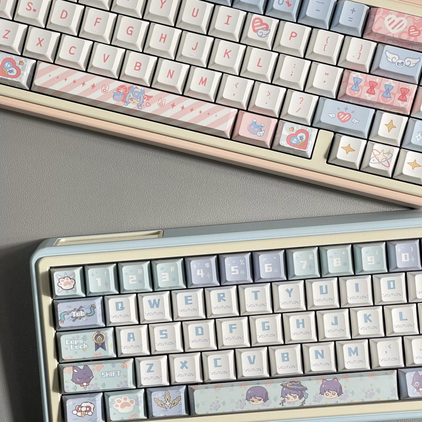 110 Sigewinne /wanderer /Chopper Keycap Cute Pastel Pink Blue Yellow Keycaps