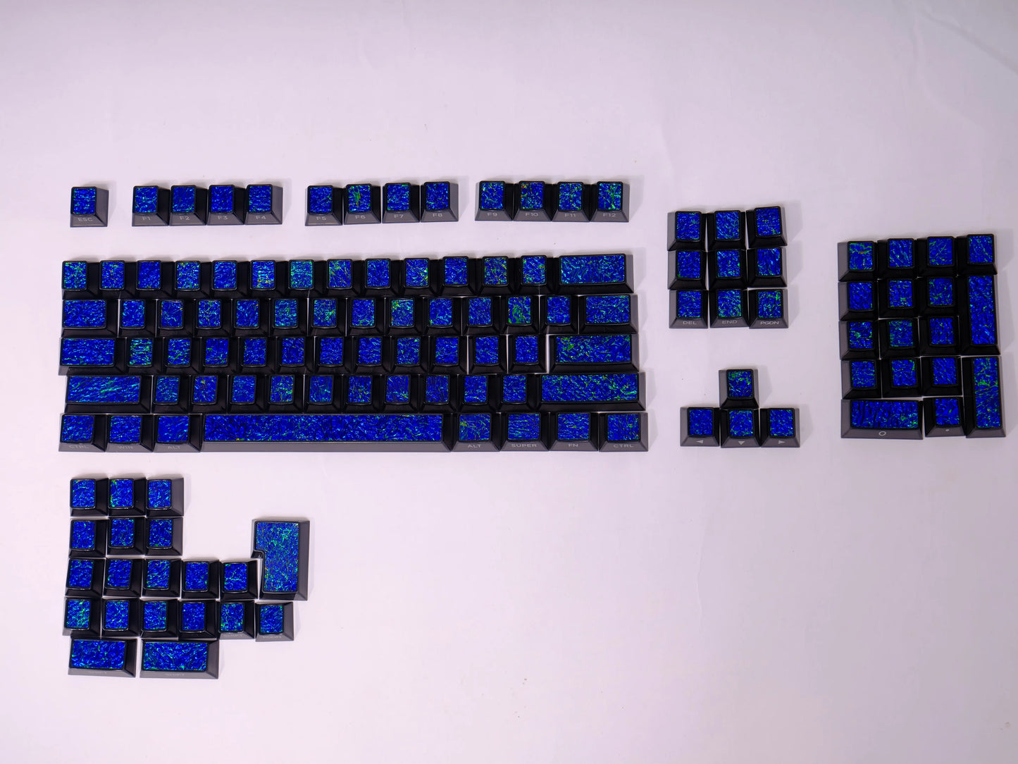 #0251Metal Paint Mixing Coated Keycap Cherry Profile (Not including keyboard)