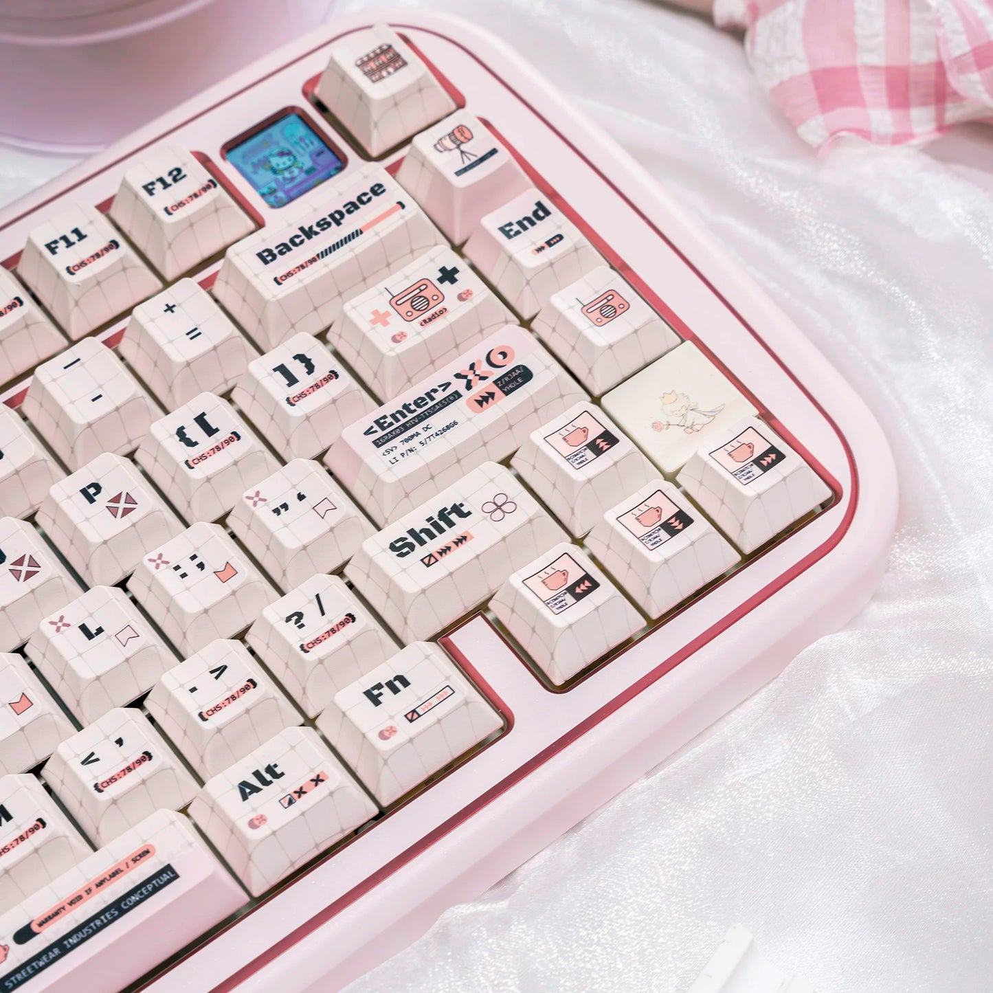 #0256 Cute Coder Keycap Cherry Profile Designed By URE（not including keyboard）