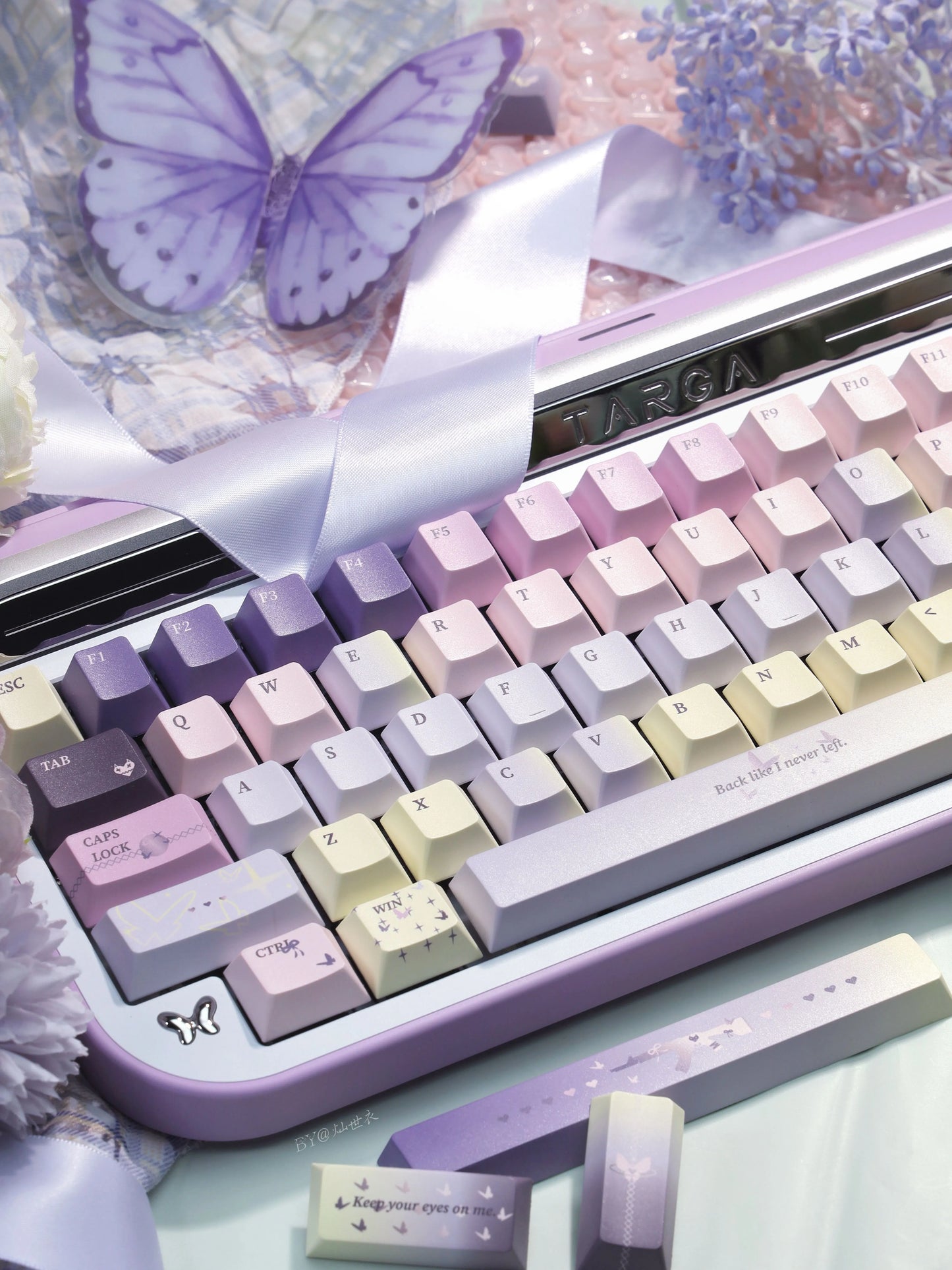 032 Twilight Butterfly Cherry Profile Keycaps 149 Keys