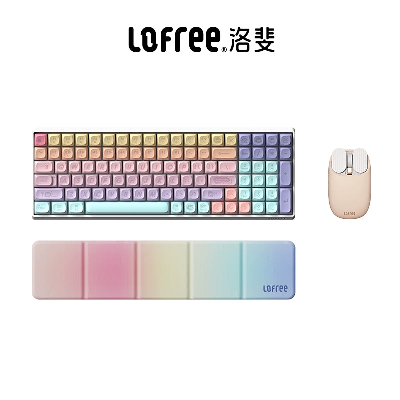 Lofree Marshmallow Red Switches Mechanical Keyboard Tri-mode Wireless Bluetooth