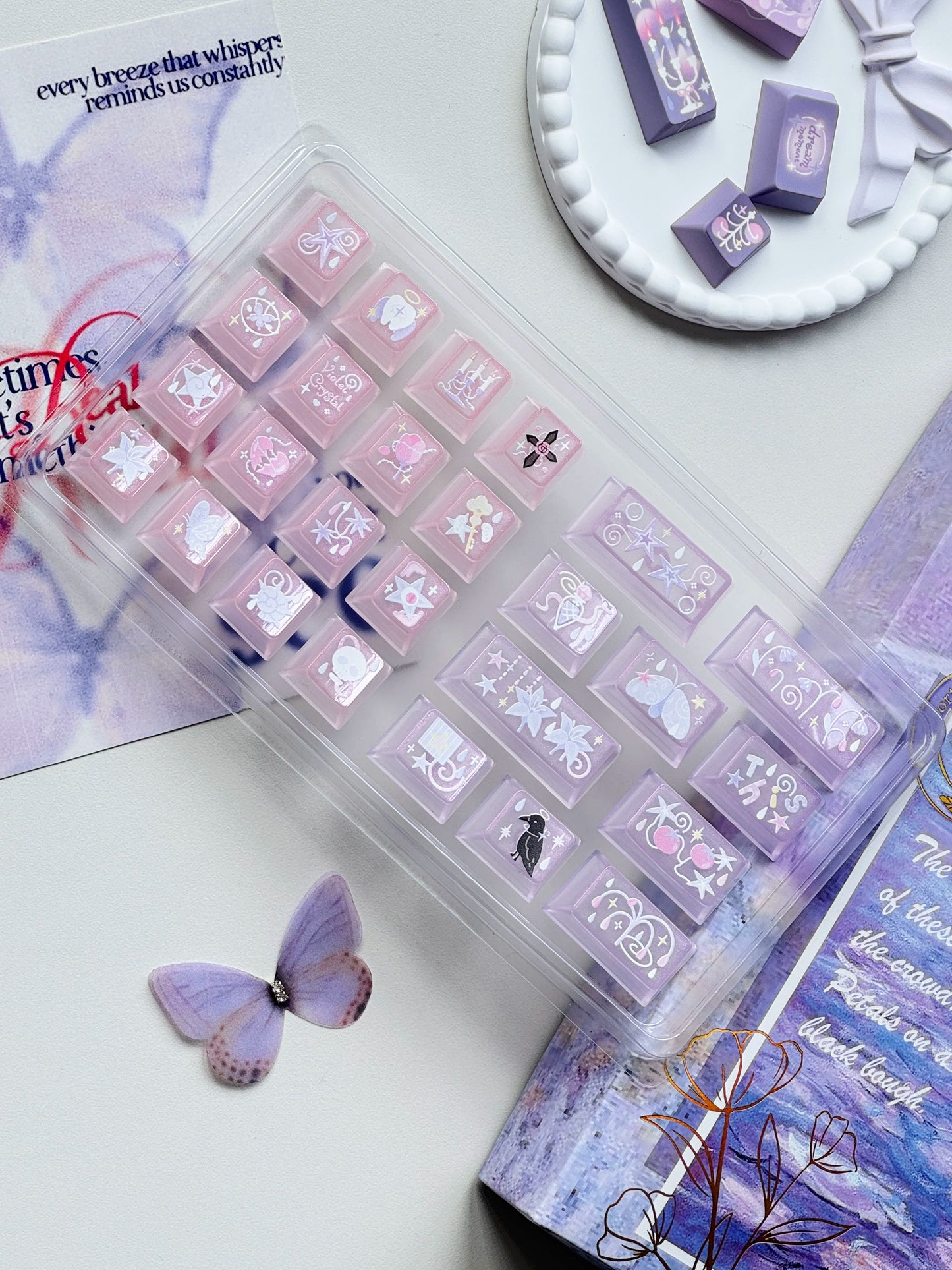 #0291 Purple Day Dream Keycaps Cherry Profile Designed By MoCoo