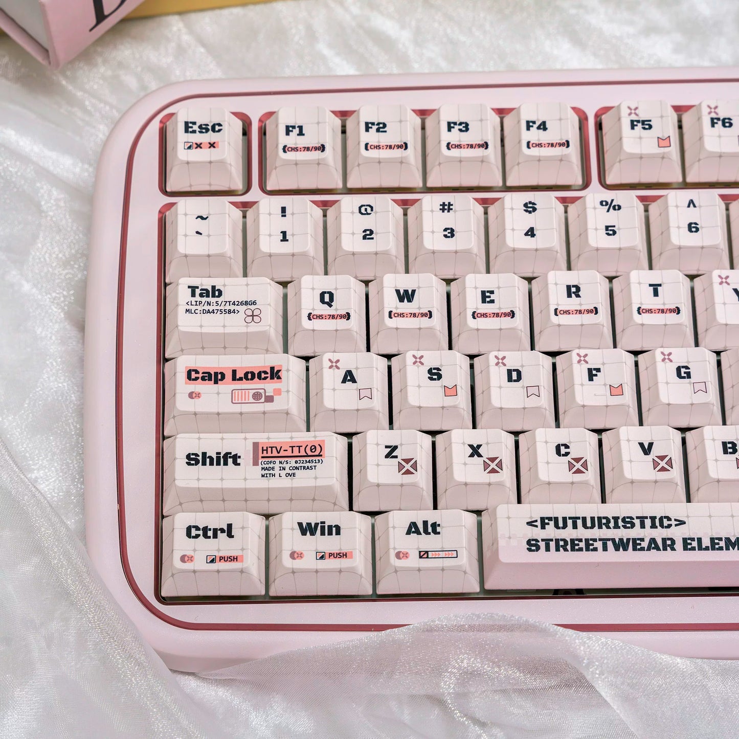 #0256 Cute Coder Keycap Cherry Profile Designed By URE（not including keyboard）