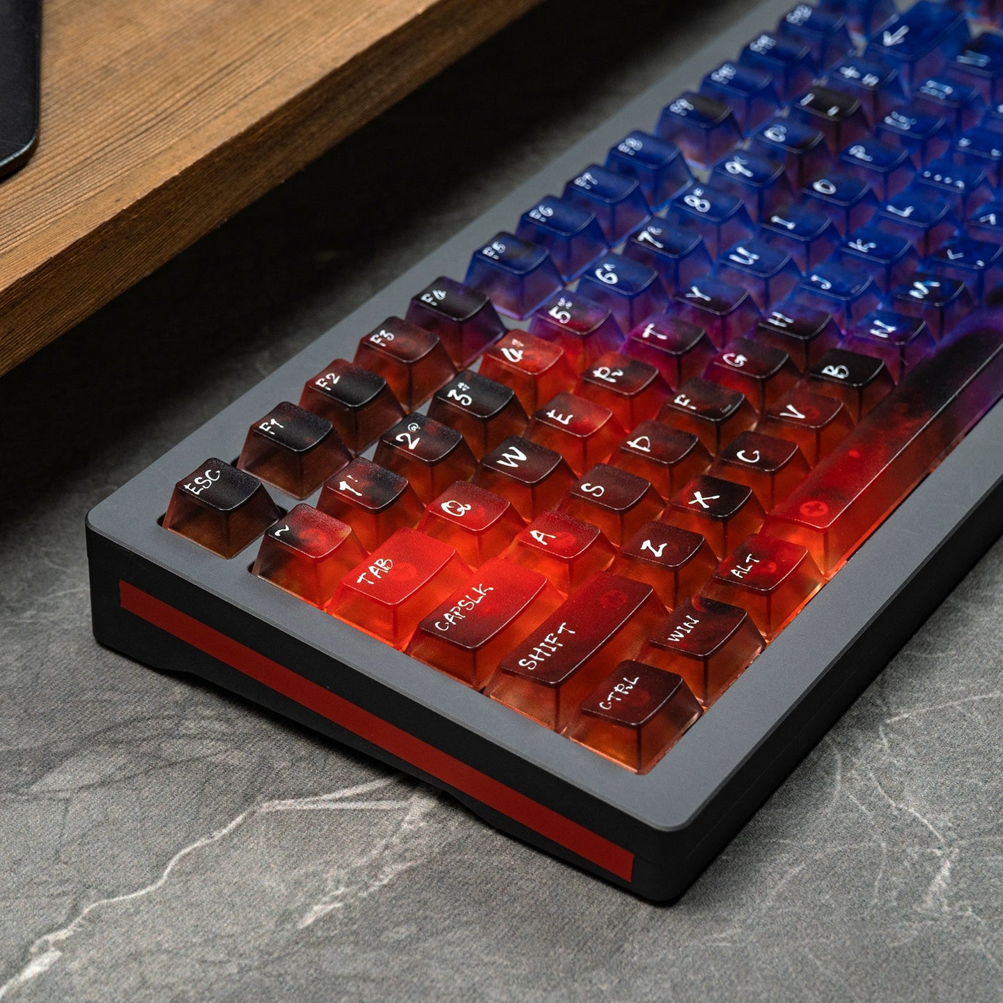 #0214 Neon/Universe/Star Gradually Change Foggy Matte Keycap（not including keyboard）