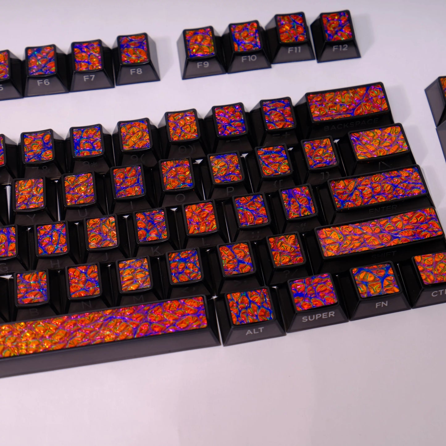 #0251Metal Paint Mixing Coated Keycap Cherry Profile (Not including keyboard)