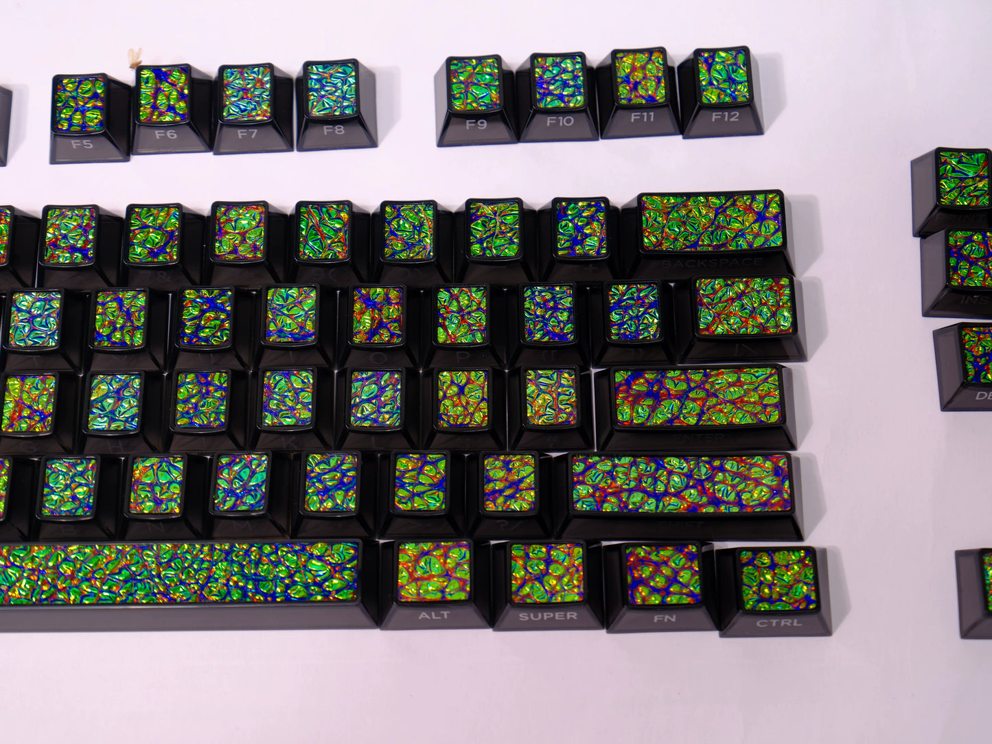 #0251Metal Paint Mixing Coated Keycap Cherry Profile (Not including keyboard)