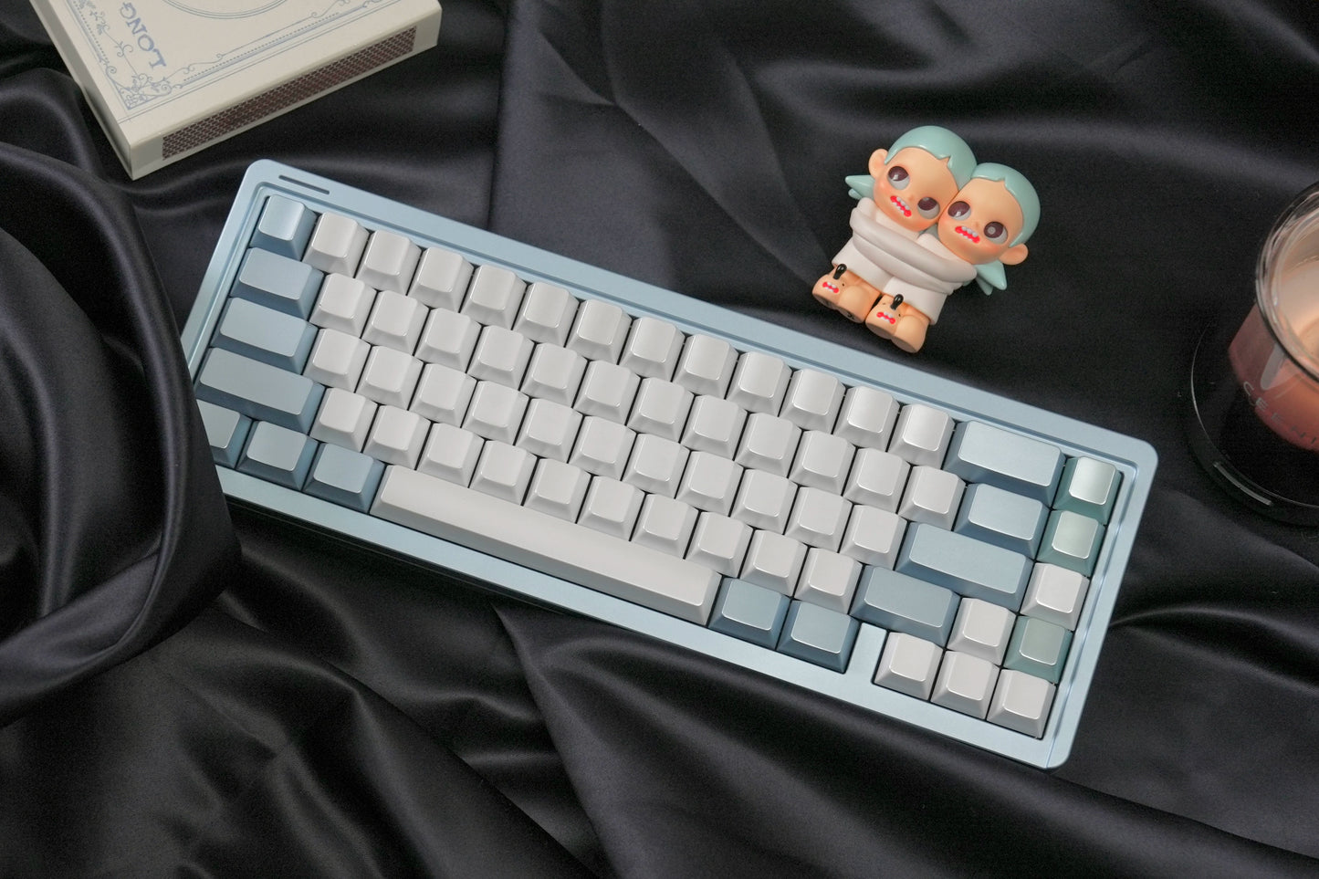 #0246 Pearl Tears Keycaps Cherry Profile Designed By Keyria Labs (not including keyboard)