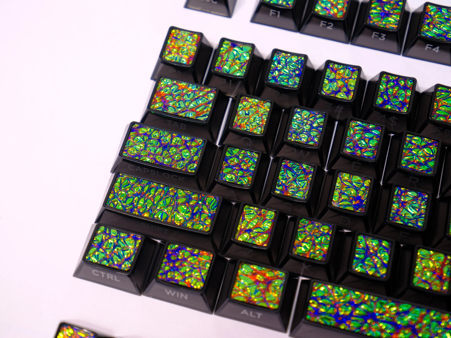 #0251Metal Paint Mixing Coated Keycap Cherry Profile (Not including keyboard)
