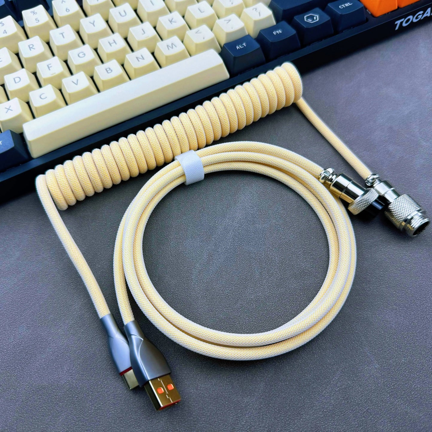 Stretchable Coiled Cable USB-C Type