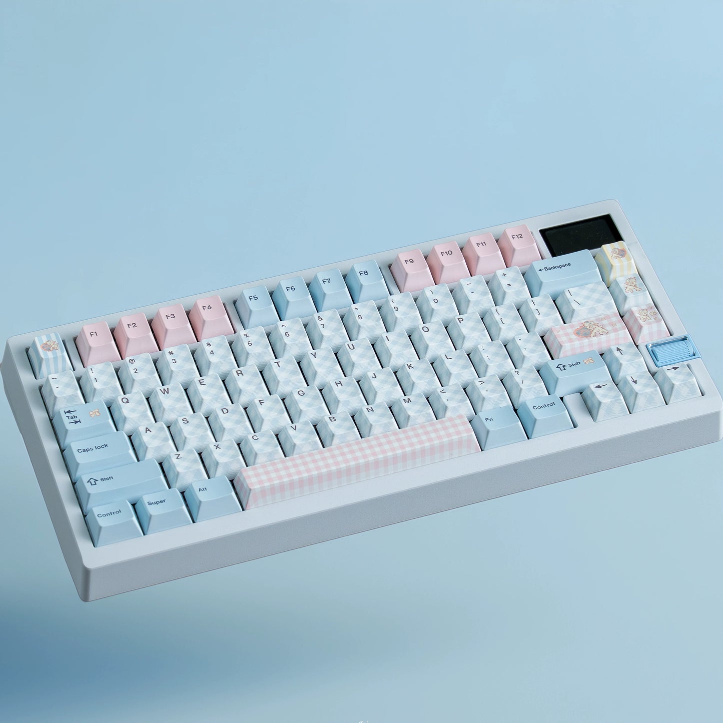 #0260 Pale Blue Pink Sweet Sheep Dream Cherry Profile Keycap Set Designed By Keyria Labs (not Including Keyboard)