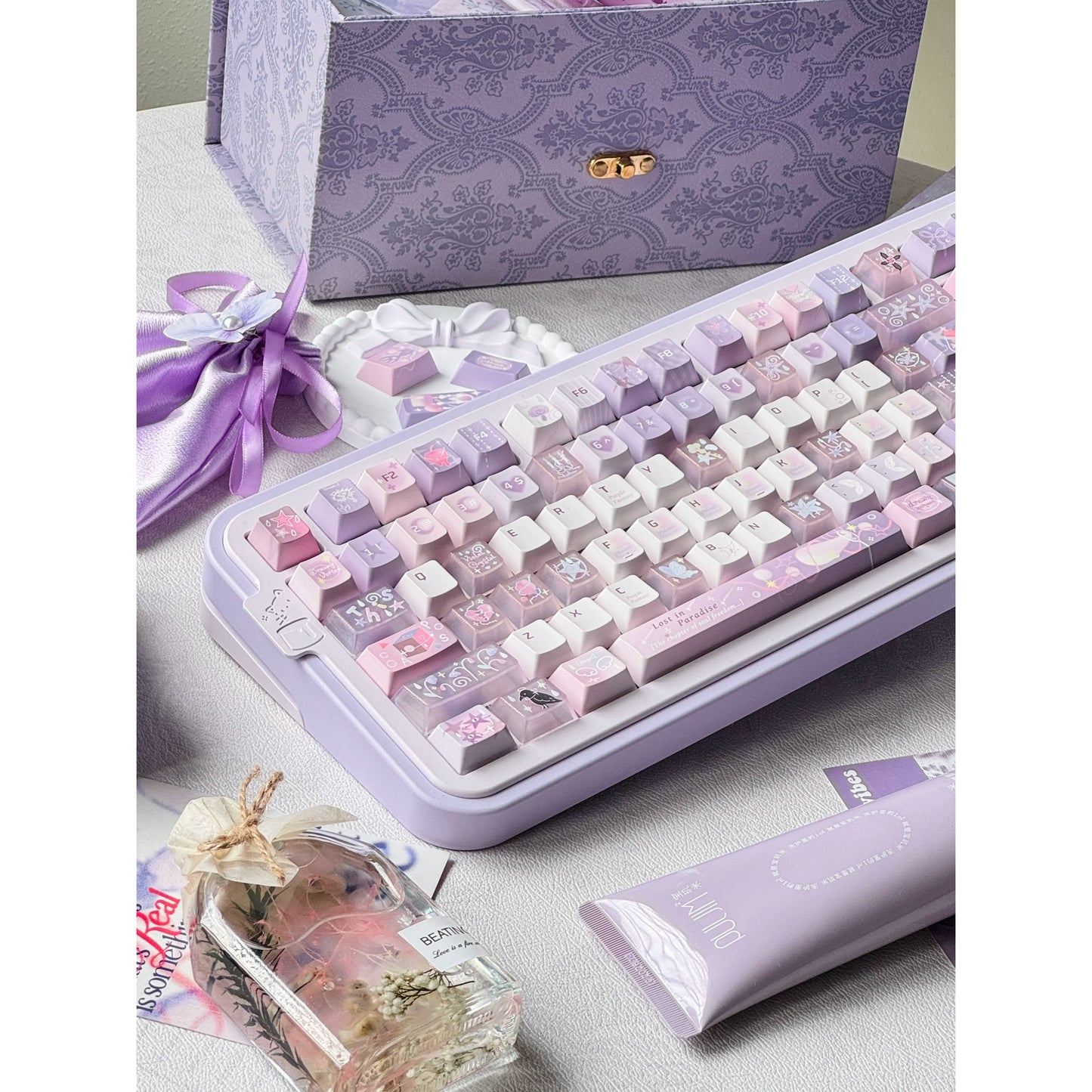 #0291 Purple Day Dream Keycaps Cherry Profile Designed By MoCoo