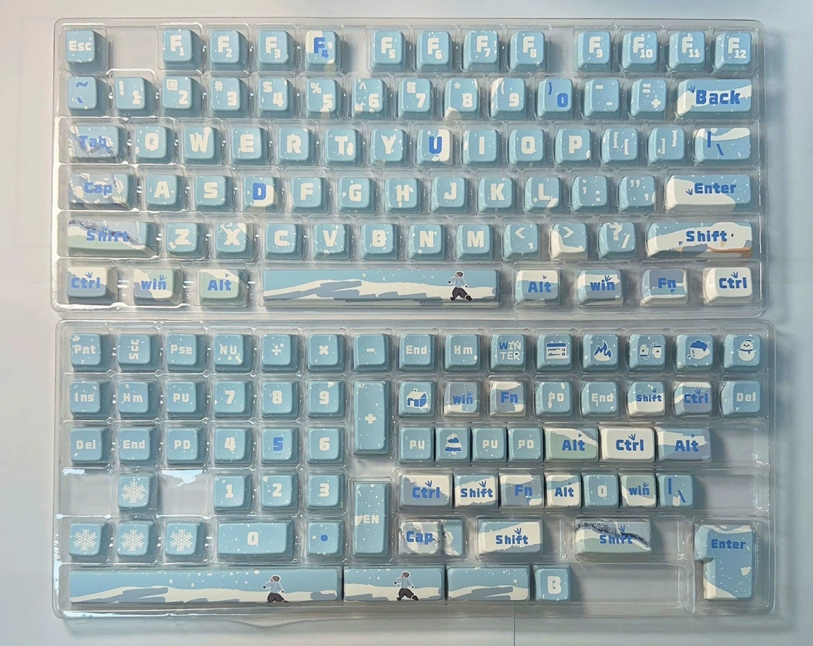 051 Frozen Blue keycaps MDA profile (clearance, discontinue after sales) Mocoo designed