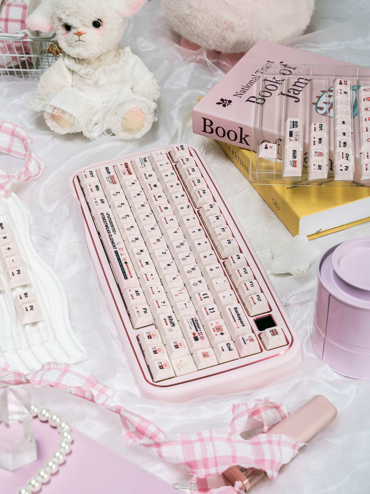 #0256 Cute Coder Keycap Cherry Profile Designed By URE（not including keyboard）