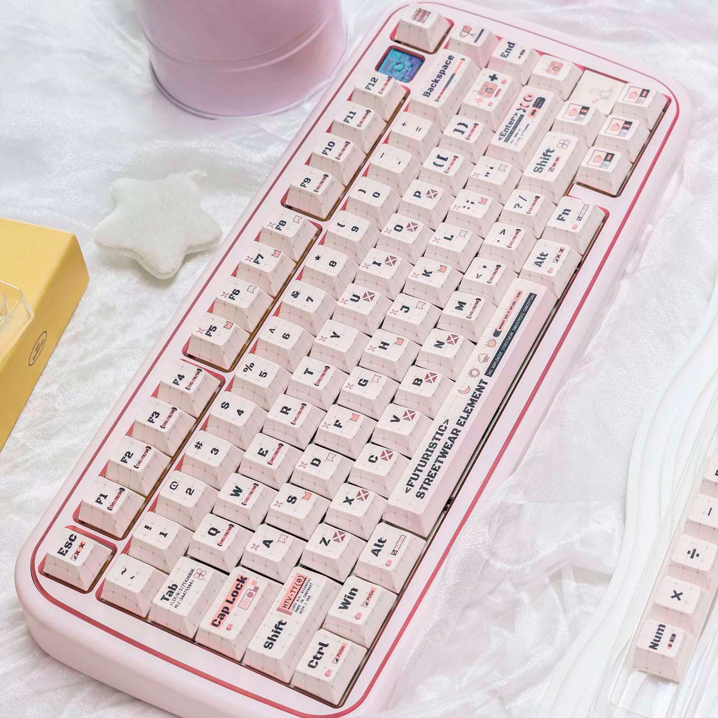 #0256 Cute Coder Keycap Cherry Profile Designed By URE（not including keyboard）
