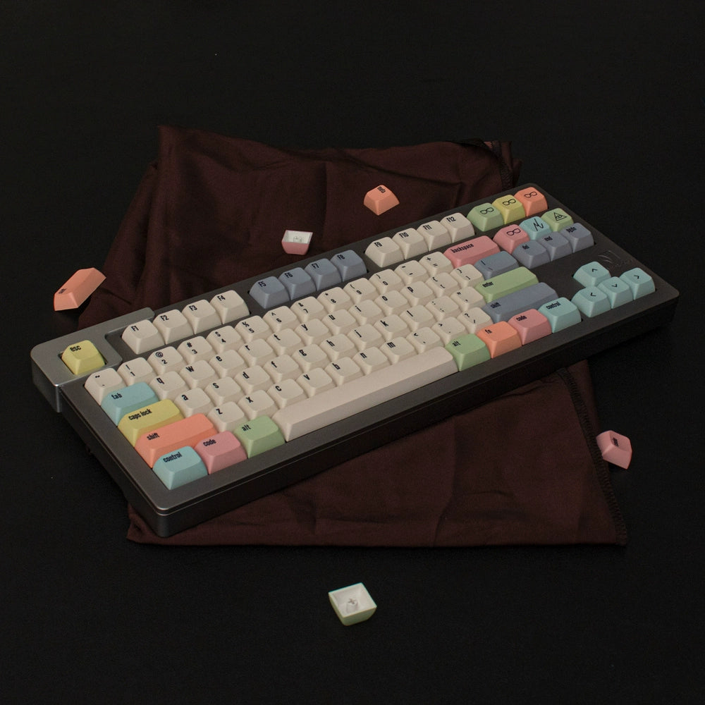 Vintage Beige Mint Candy Canvas Keycap 133 Key XDA Profile Mechanical Keyboard Keycaps