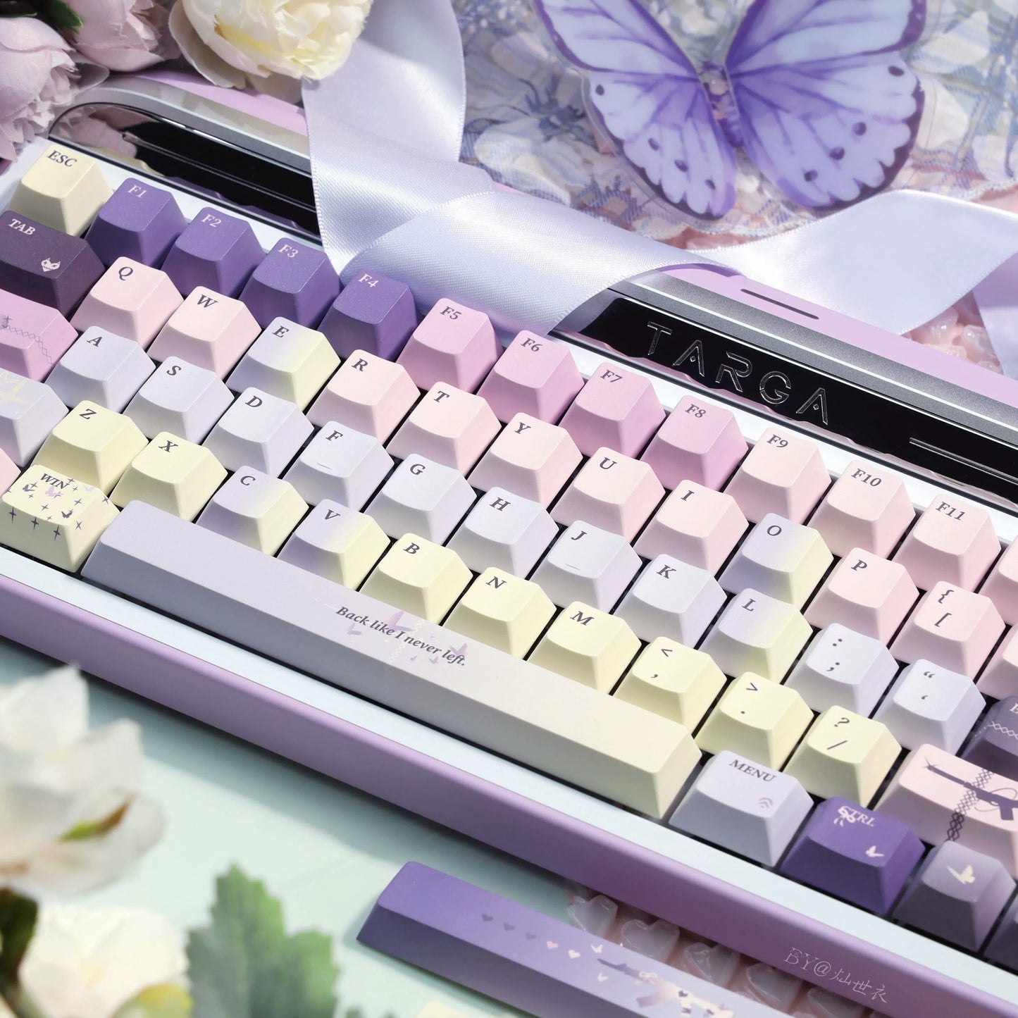 032 Twilight Butterfly Cherry Profile Keycaps 149 Keys