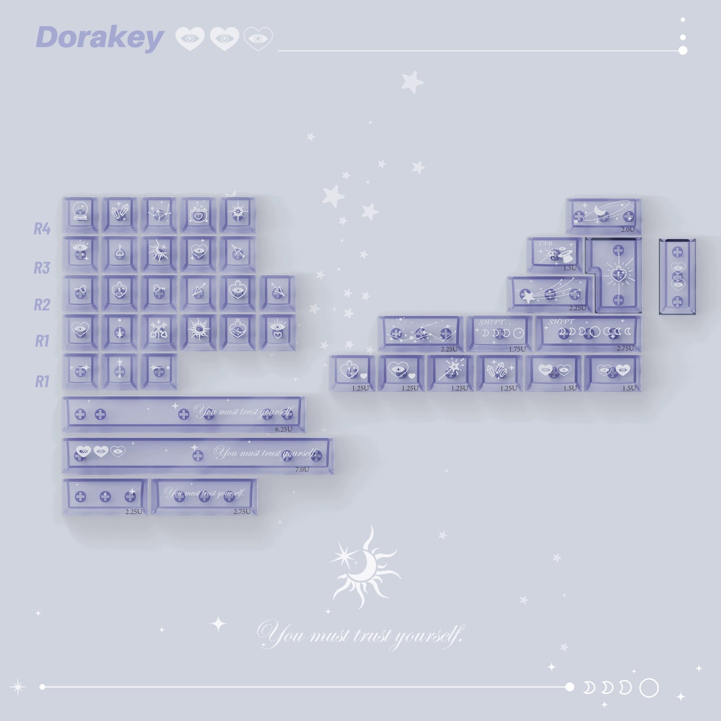 #0221 Purple Crystal Magic Lab Keycap Designed By Dorakey
