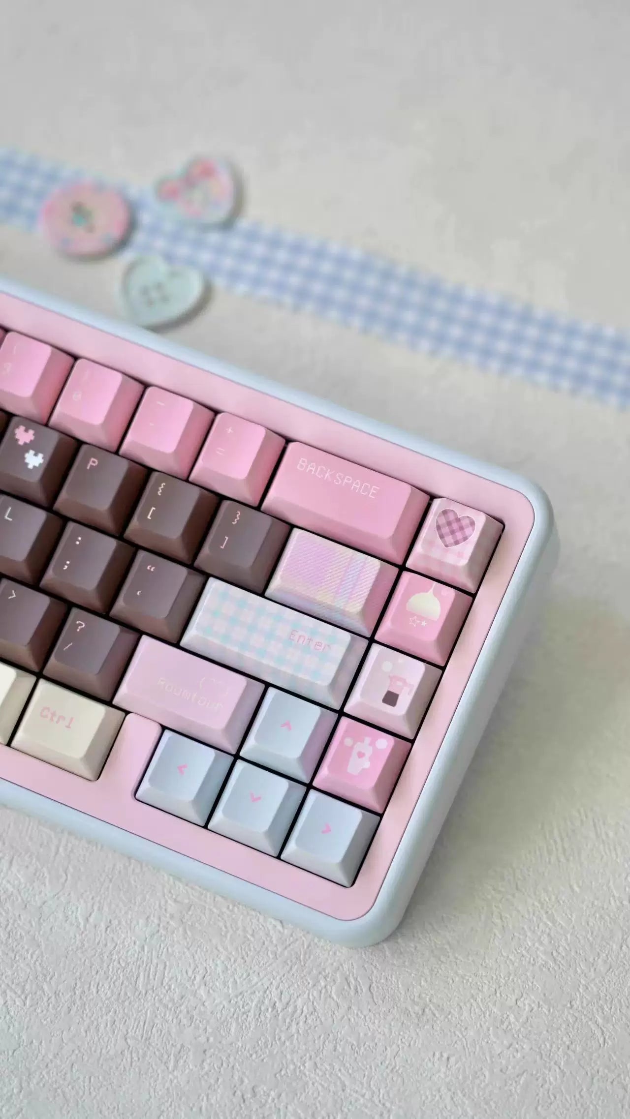 #0263 House of Dreams chocolate pink keycap cherry profile (not including keyboard)