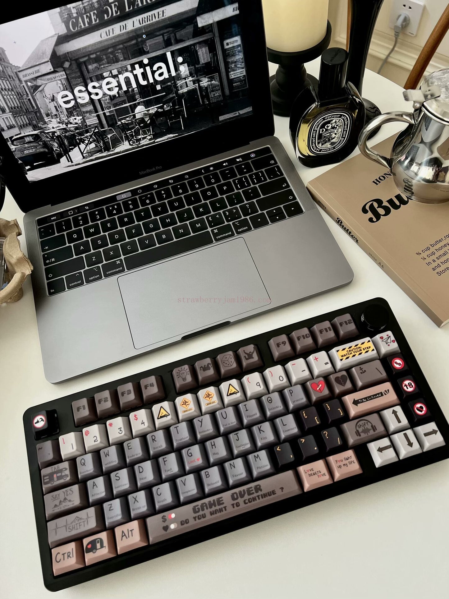 097 What Is Love Keycaps Cherry Profile Keycaps Customized Brown Black Grey Beige Cool Keycaps