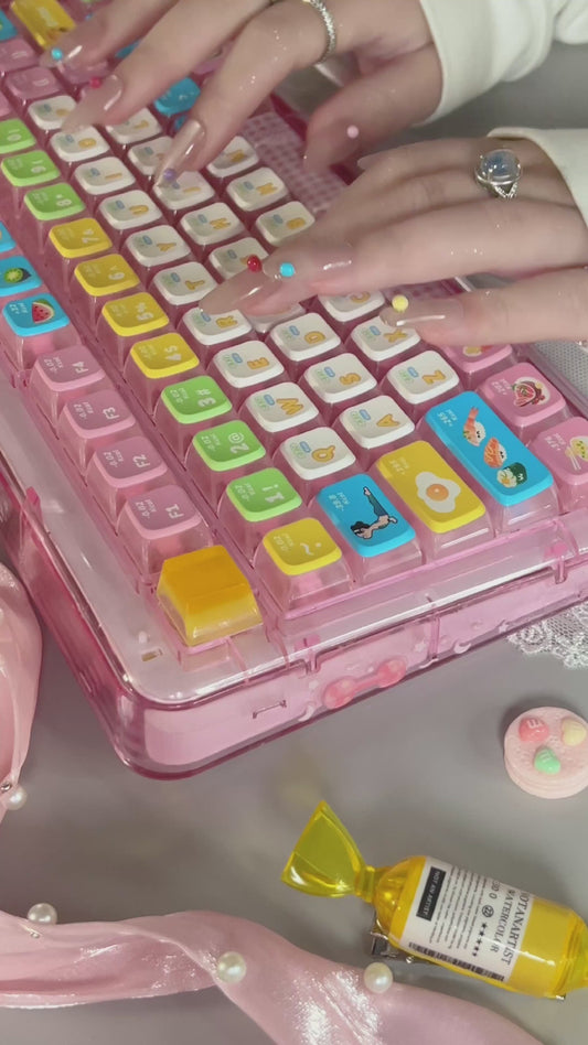 Unboxing Sample For Sales ONLY 1 Instock PIIFOX ER95 Triple-Mode Wireless Mechanical Keyboard With LCD Screen