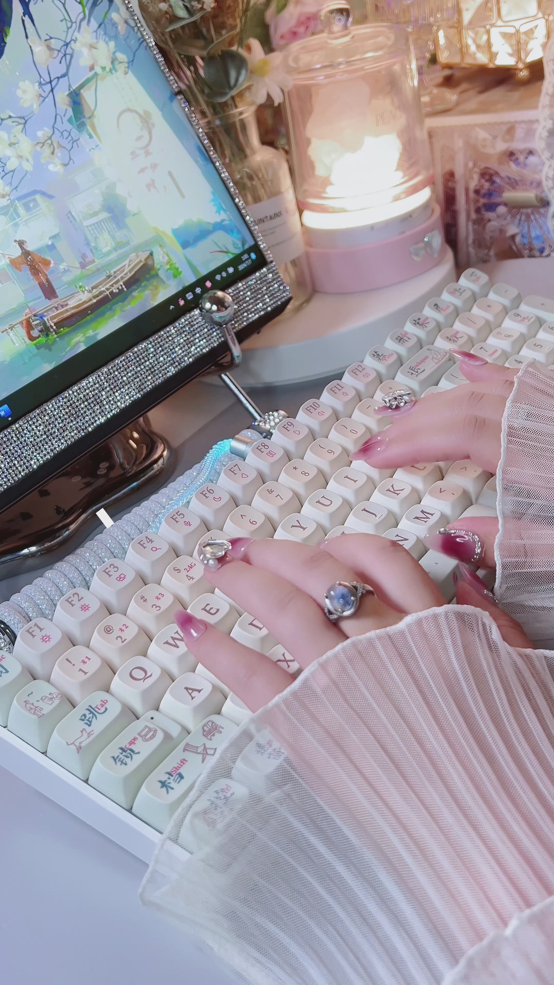 ネリウムラボ♪ Preorder Creamy Thocky Prebuilt Lofree Keycaps ➕Zuohe zh100