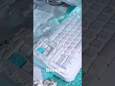 Preorder Prebuilt Aluminum Customized Mechanical Keyboard Soap75 White creamy thocky set