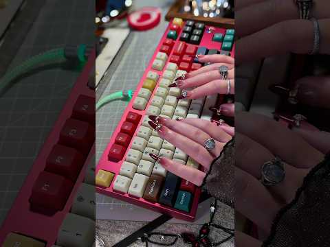 Preorder Prebuilt Aluminum Customized Mechanical Keyboard Neo80Cu Anodized Ruby Rose